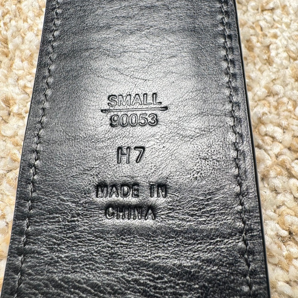 Coach Leather Horsebit Style Belt Brass Double Rings Branded Studs - Picture 13 of 16